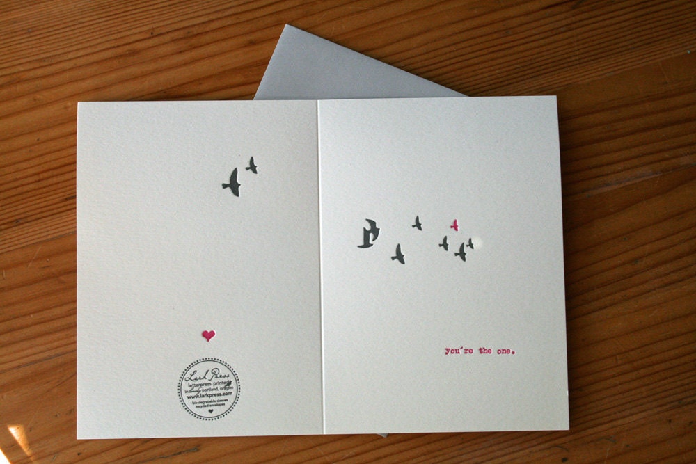love letterpress card