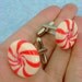 Peppermint Swirl / Strawberry-Vanilla Swirl Hard Candy Cufflinks