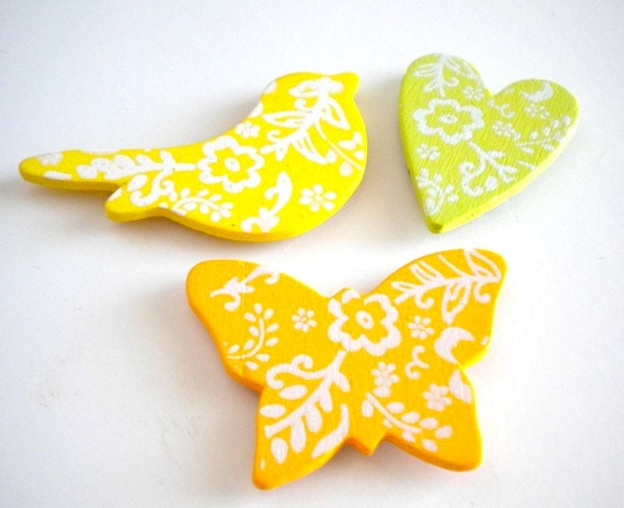 Birds and Butterflies Magnet Set