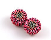 Raspberry Earrings
