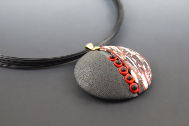Five Red Dots Necklace