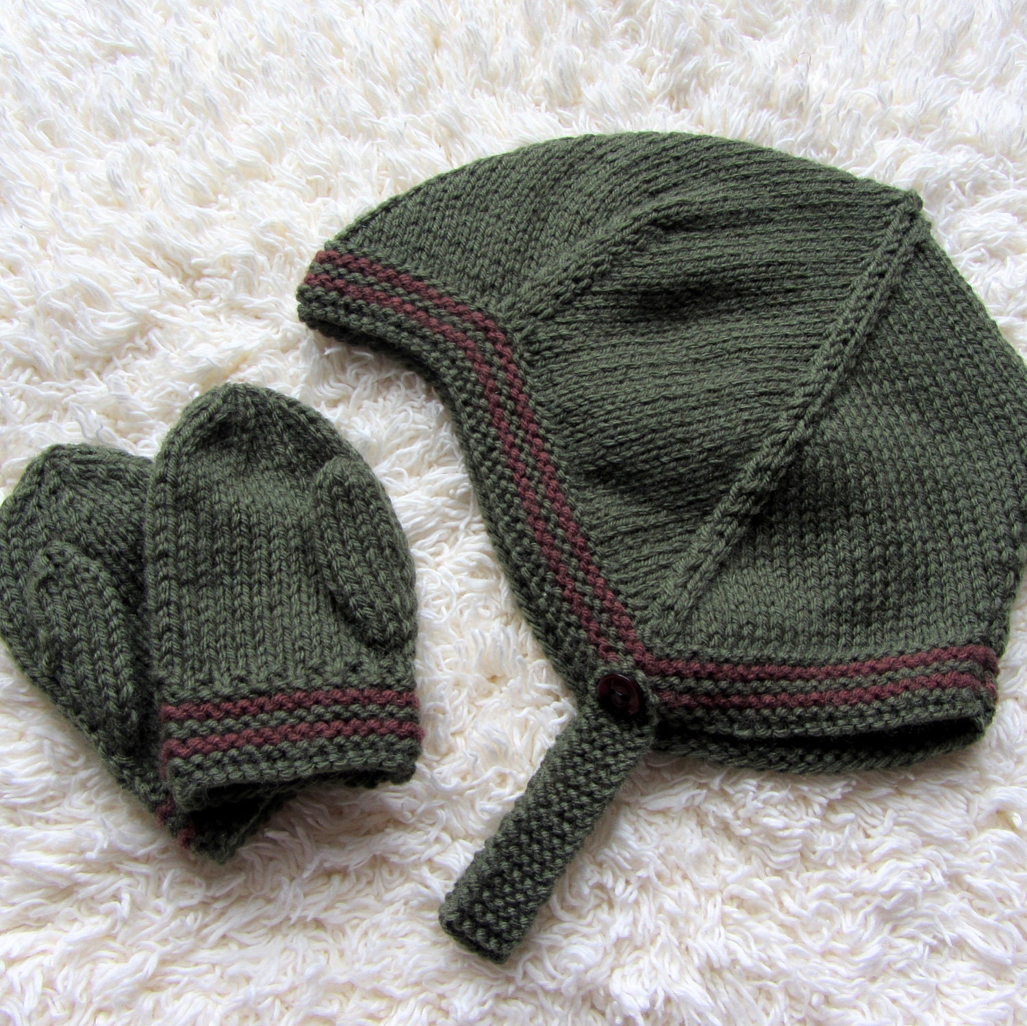 Hand Knitted Baby Set