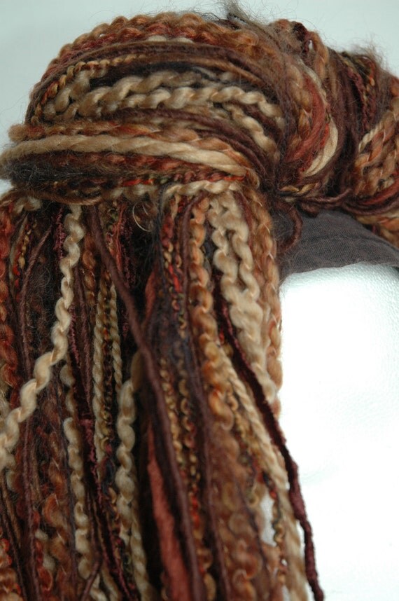 Indian Summer Yarn Hair Falls by LoveLocks on Etsy