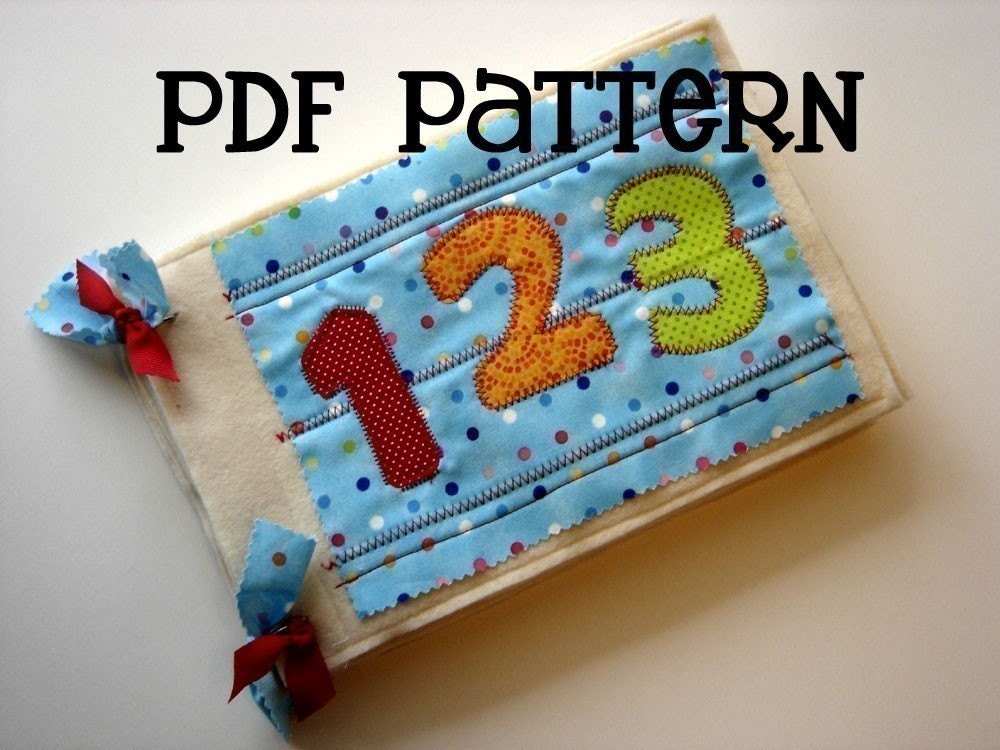 Numbers Quiet Book - PDF Pattern