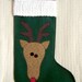 Felt Christmas Stocking - Reindeer - PDF PATTERN