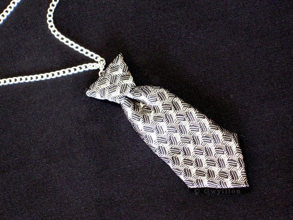 Fifty Shades of Grey Inspired Mini Tie Necklace