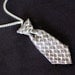Fifty Shades of Grey Inspired Mini Tie Necklace