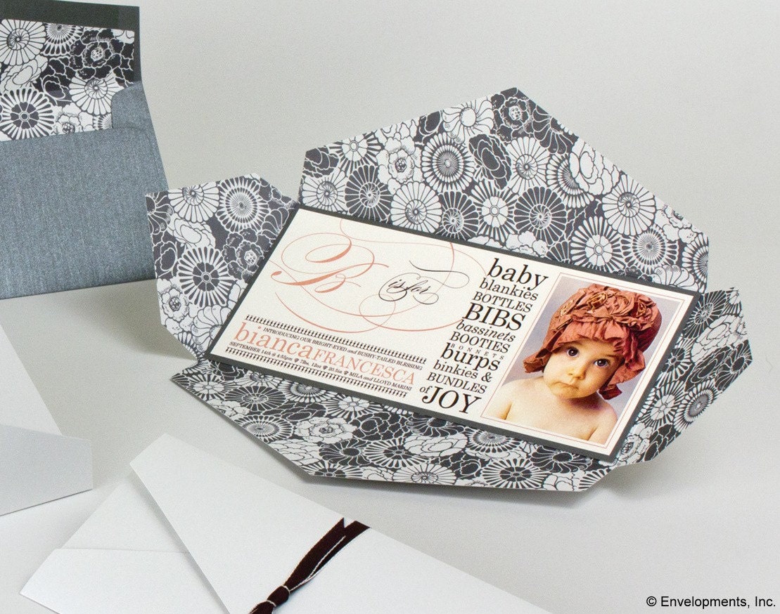 Boy or Girl Birth Announcement - B is for Baby