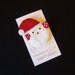 Santa Claus Felt Hair Clip - A cute Christmas clippie - Winter hair clips - Seasonal hair bows
