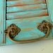 JEWELRY BOX SHUTTER - AQUA BLUE