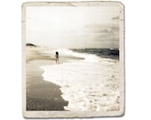 Fine Art Photograph Beach Bum -Ocean Surf Girl Child Waves Water Shore Sand Sea Decor