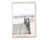 Fine Art Ocean Landscape Photograph To The Beach -Sand Rustic Fence Shore Nautical Summer Sea Water - galleryzooart