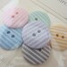 Pastel Stripes Mix Button Pack - Largest Size Buttons