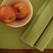 Asparagus green - 6 Place Mats with 6 Napkins