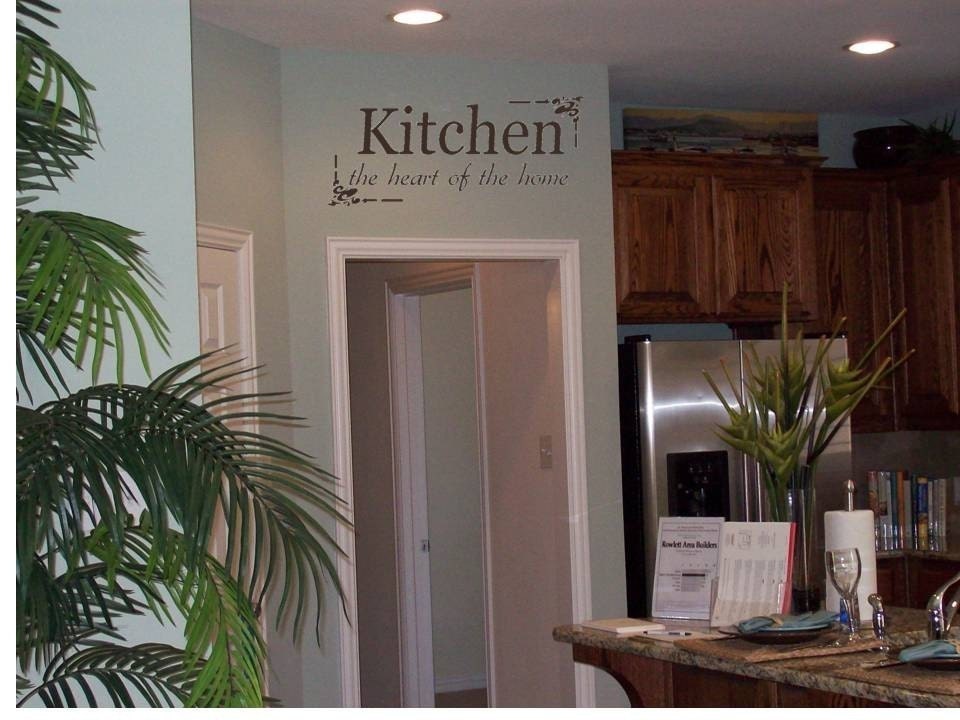 Kitchen the Heart of the Home wall decal/wall words/wall tattoos