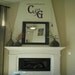 Wall Decal Wall Sticker And The Two Shall Become One with Double Monogram and Date Wall Decal/Wall Lettering