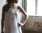 Georgia O'Keefe inspired wedding gown