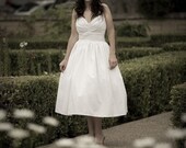 Brigitte - 1950's inspired tea length wedding dress