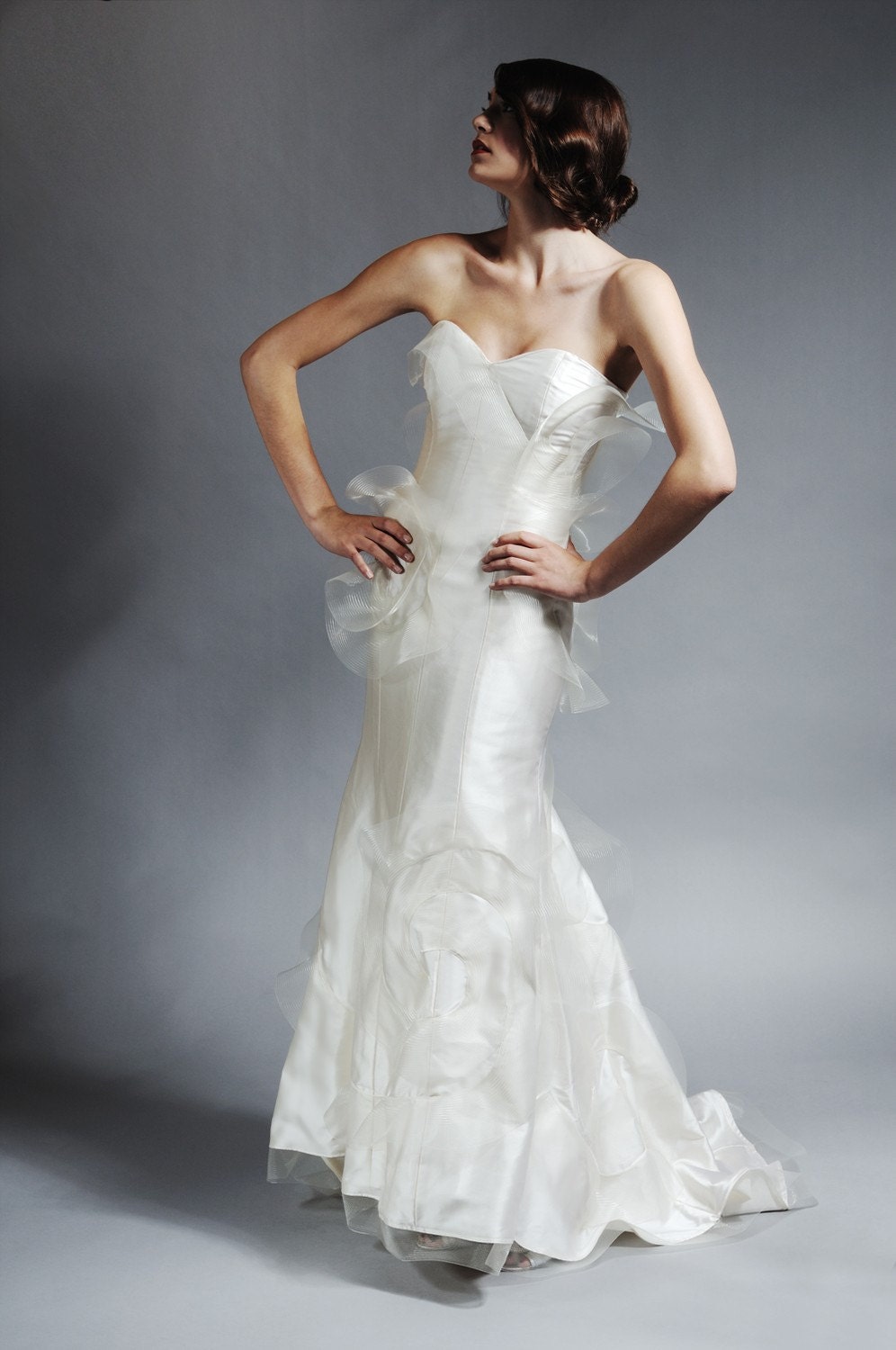 Cornelia - Van Gogh inspired mermaid wedding gown