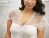 Kathryn - full length  silk jersey and lace wedding dress