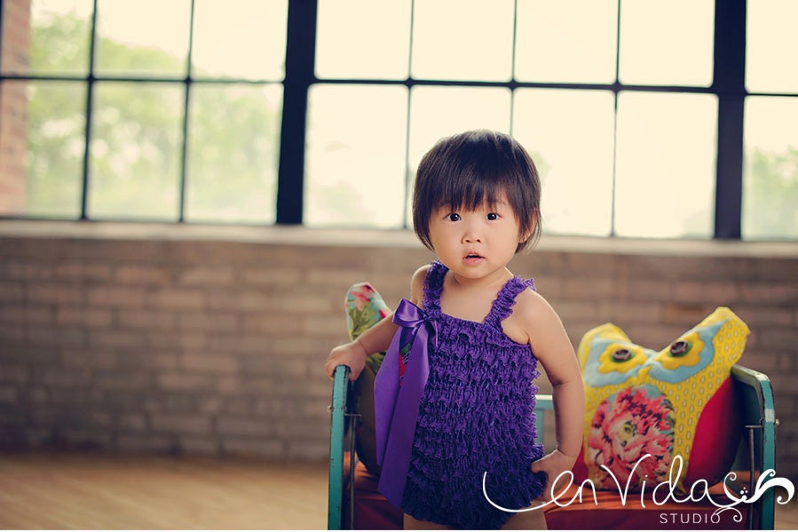 Lace Petti Romper Pettiromper - Deep Purple - You Pick Size Baby 12 18 2t 3t 4 5 6 - Pair with a Pettiskirt