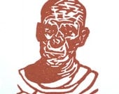 Mummy Rubber Stamp Hand Carved