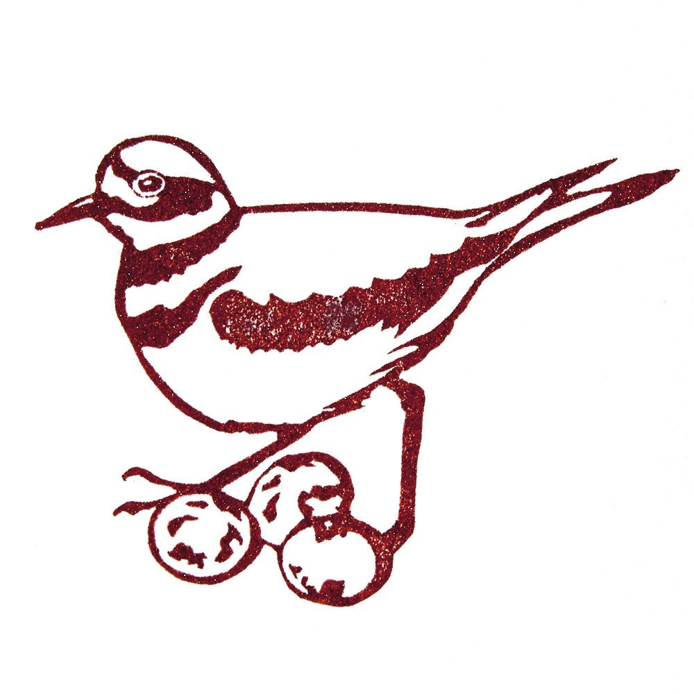 Killdeer Rubber Stamp - Hand Carved