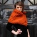 chunky cowl button wrap / the selawik / pumpkin