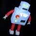 Retro Robot Plushie DIY Felt Doll PDF Pattern