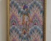 Rosabelle - nude embroidered portrait