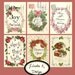 Christmas Wreaths and Wishes Collage Sheet-Digital Scrapbooking-Digital Image-Digital Card