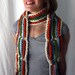 SALE Hanging out on the Line Hawaii Five O Crocheted Chunky Stripes Scarf