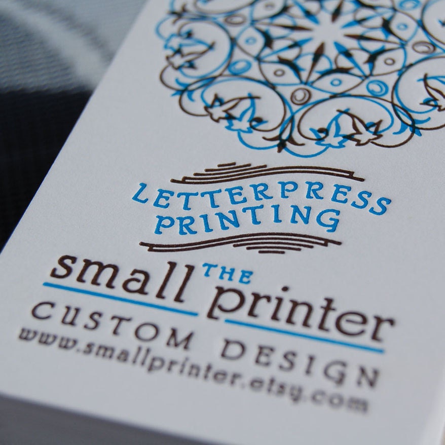 Letterpress Business Cards - Sample
