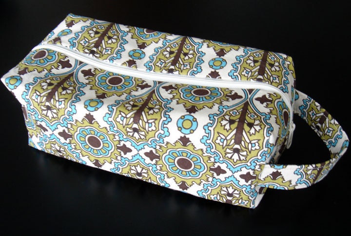 XL Box Bag in Lizz Damask - Teal