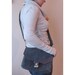 Utility Messenger - Waxed Canvas on Charcoal with Red Lining