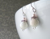 Petite Pink Sparkle Earrings