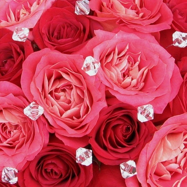 25 Crystal Jewels 12mm BICONE Wedding Bouquet Jewelry