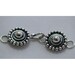 Bali Sterling Silver Clasp - Ornate Flower, Pack of 1