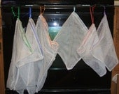 Set of 6 Produce Bags Poly Mesh Super Strong