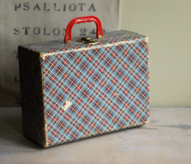 Vintage Plaid Carrying Case