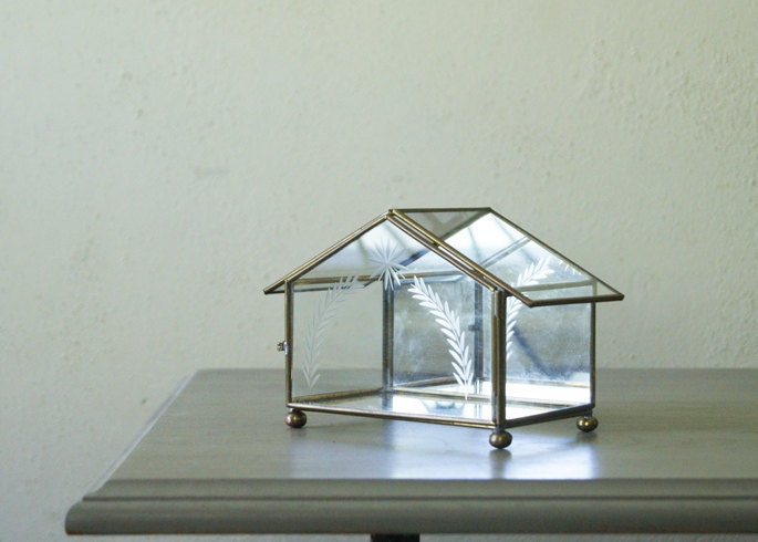 Glass Christmas Nativity Box