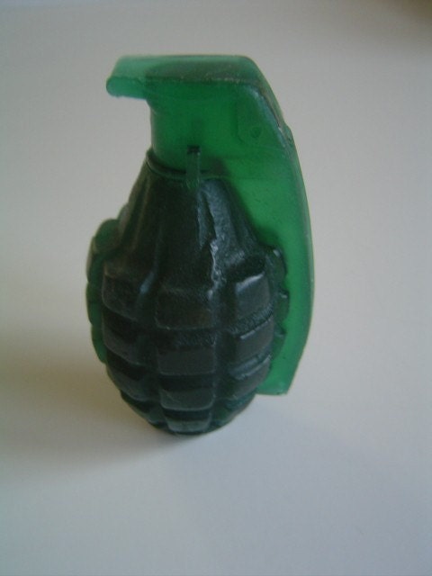 Army green hand grenade soap: home of the original hand grenade