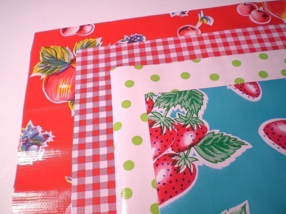 Four Fat Lil' Quarters---choose 4 of your favorite oilcloths---OILCLOTH ADDICT