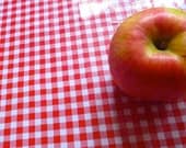 Oilcloth Yardage in Red Gingham from Oilcloth Addict