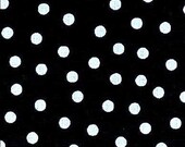 Black Polka Dot Oilcloth Yardage from Oilcloth Addict