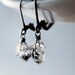 Herkimer Diamond Earrings Silver Geometric
