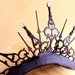 Gothic Tiara with large Fresh Water Baroque Pearls- The Queen of Hearts Royal Whim