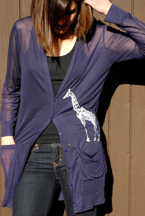 Giraffe Modal Silk Button Up Cover Up