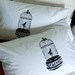 Gilded Birdcage Pillowcase Pair Standard Black on White