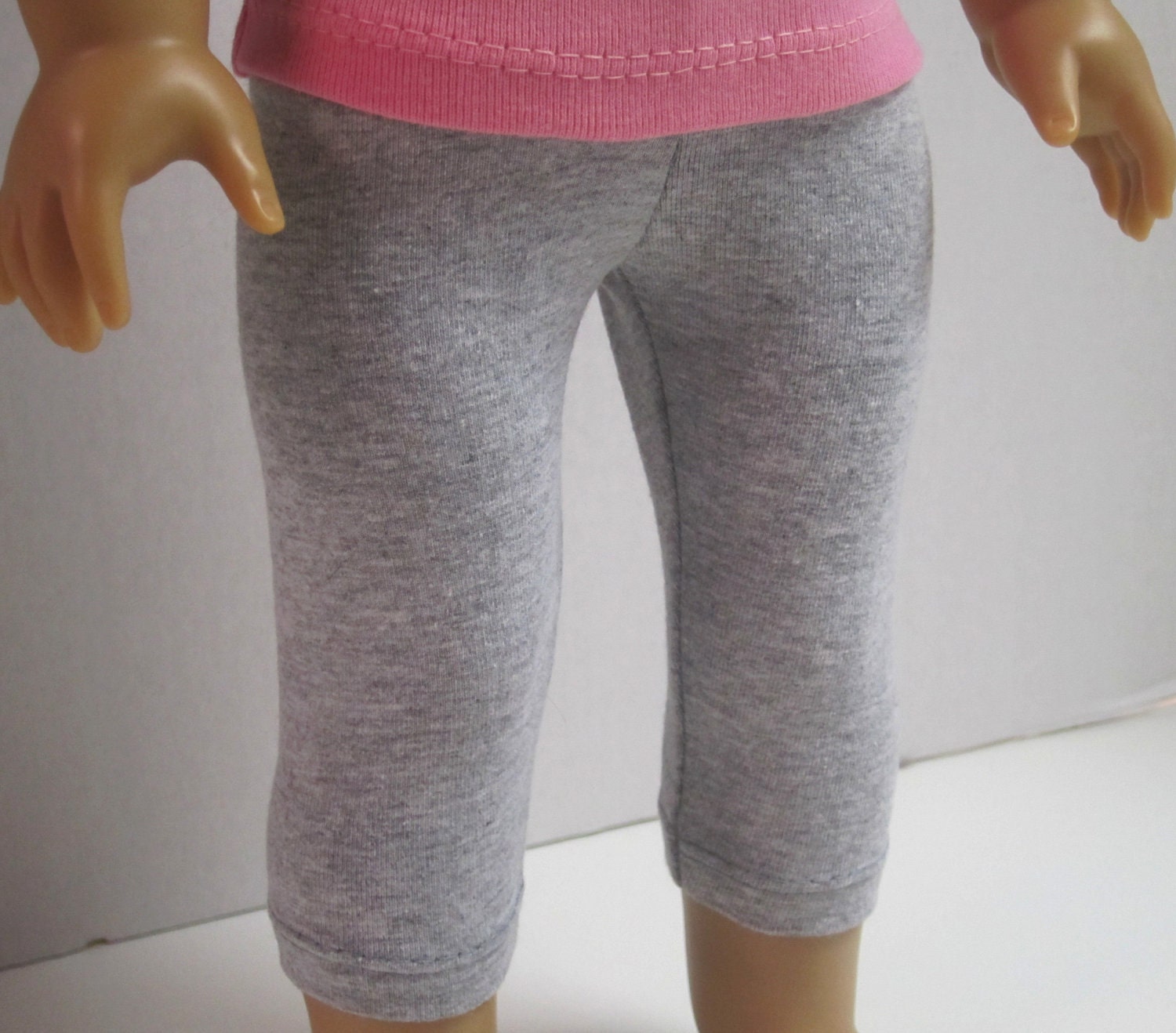 American Girl Doll Crop Leggings in Grey by Crazy For Hue